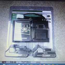 Hitachi Mutabo Hpt 18 V Charger And (2) 3 Ah Batteries…..60% Off