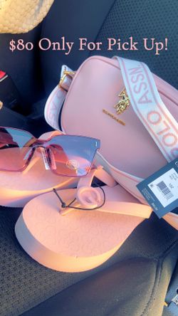 Pink New Polo Assn Set