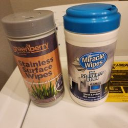 Stainless Steel Wipes (Two Cannisters)