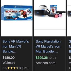 PS4 With Virtual Reality Iron Man Edition