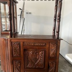 Mini Bar Solid Wood Handcrafted