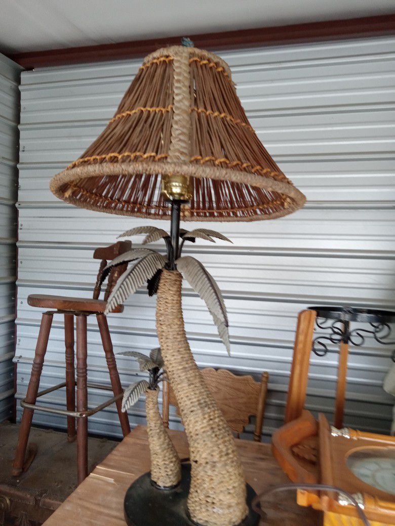 Very Cool Lamp Metal And Rope Works Great Came From Paso Robles California 