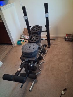 Weight bench with Weights