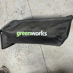 Greenworks Mower Bag Never Used. You Must Pickup