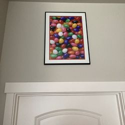 FUN JELLY BEAN PHOTOGRAPH WITH NICE FRAME