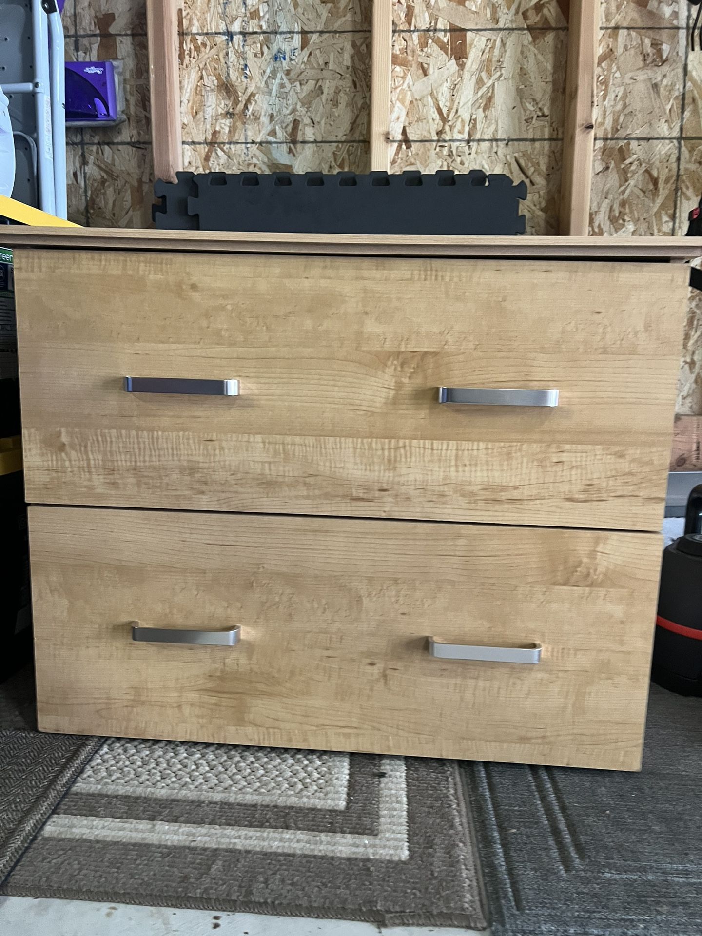 Sturdy Wooden Dresser/cabinet with 2 Drawers