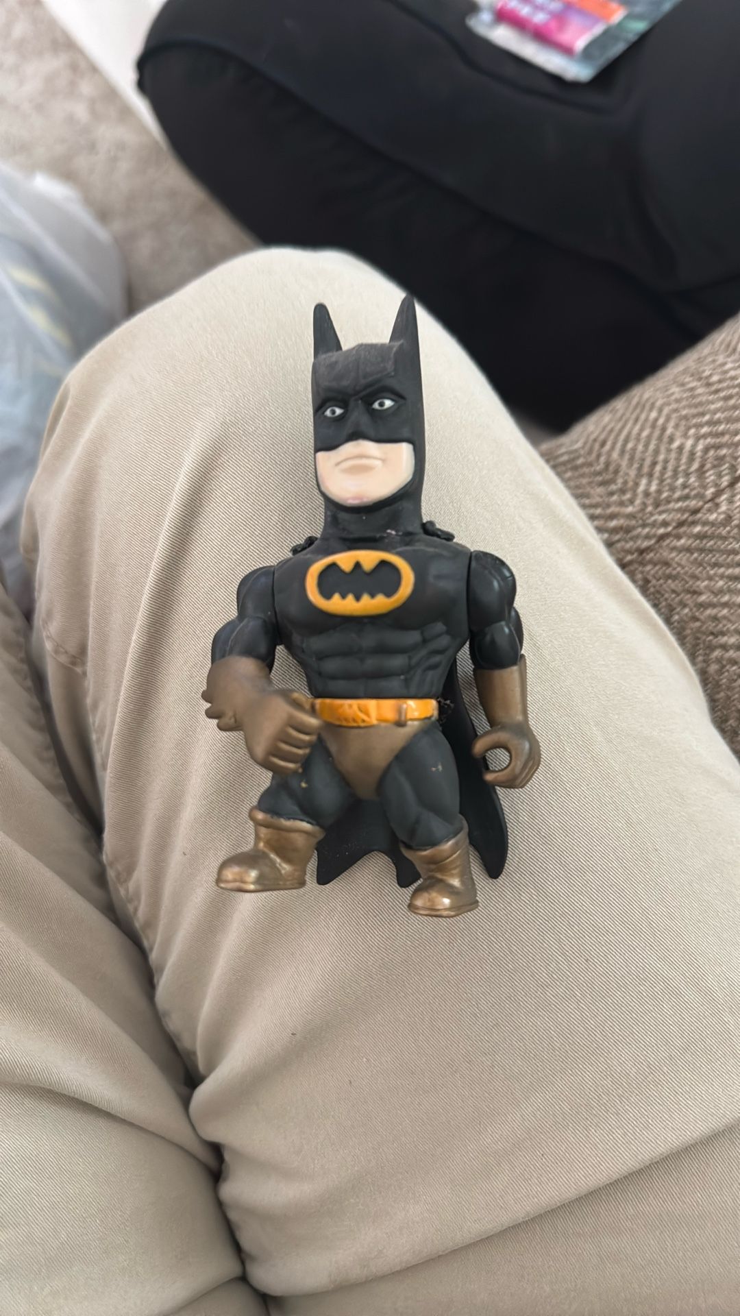 Dwarf Batman Soft Vinyl Figure Midget KO Knockoff Bootleg Rare 90’s