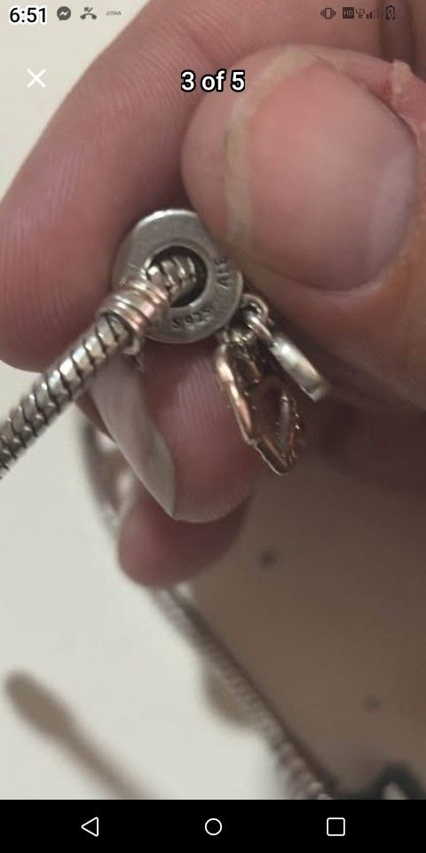 Pandora Charm Bracelets And Charms Silver (Rose Gold M❤️M). All Have ALE Numbers.