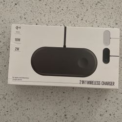 Qi 2 In 1 Wireless Charger For Iphone And Apple Watch And Android Phone