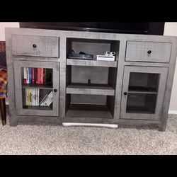 Gray  TV Stand