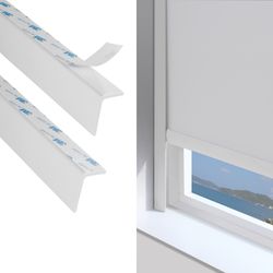 ZSTARR PVC Light Gap Blockers Blackout Light Blockers Side Tracks for Window Shades and Blinds Room Darkening Light Blocking Strips Easy to Install fo