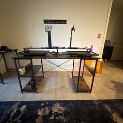 Desk With Computer Monitors