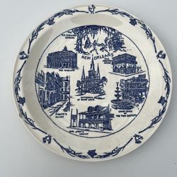 1930 /1940? Hausman Jewelers New Orleans Commemorative Plate 