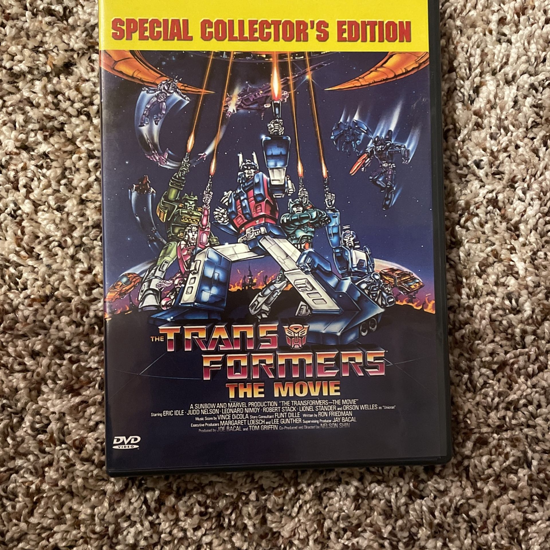 The Transformers The Movie DVD 