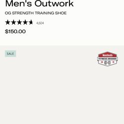 MENS OUTWORK NOBULL CROSSFIT SHOES