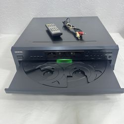 Onkyo DX-C390 6-Disc CD Carousel Changer Tested Working With Remote & Cables