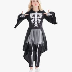 Girls Skeleton Tutu Costume – Size 6-8 