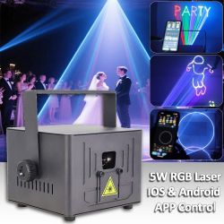 Bluetooth APP Control Red Green Blue 5w Stage Lighting Scanner For Dj Birthday Wedding Club Night Event Indoor Disco Stage light