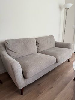 Two seater gray couch