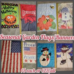 Seasonal Garden Flags/Banners