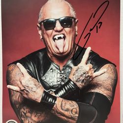 Gangrel Signed Autograph 8x10 Photo Pro Wrestling Tees PWT WWE Brood Vampire