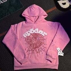 Pink Sp5der Hoodie Size M
