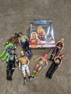 WWE Action Figure Lot with Charlotte Die-Cast