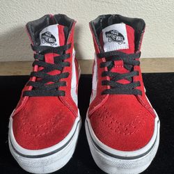 Vans Sk8-Hi Kids Red Flame Sneakers – Size 11 (US Kids)
