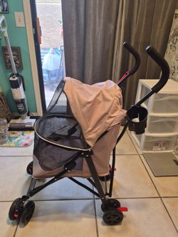 Pet Stroller with Canopy and Cup Holder