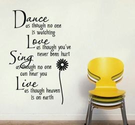 Dance, Sing, Love, Live Wall Decor