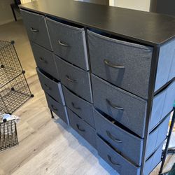 Dresser With Storage Bins