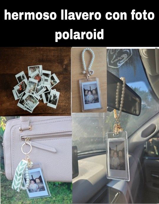 Llavero Con Foto Polaroid Personalizada