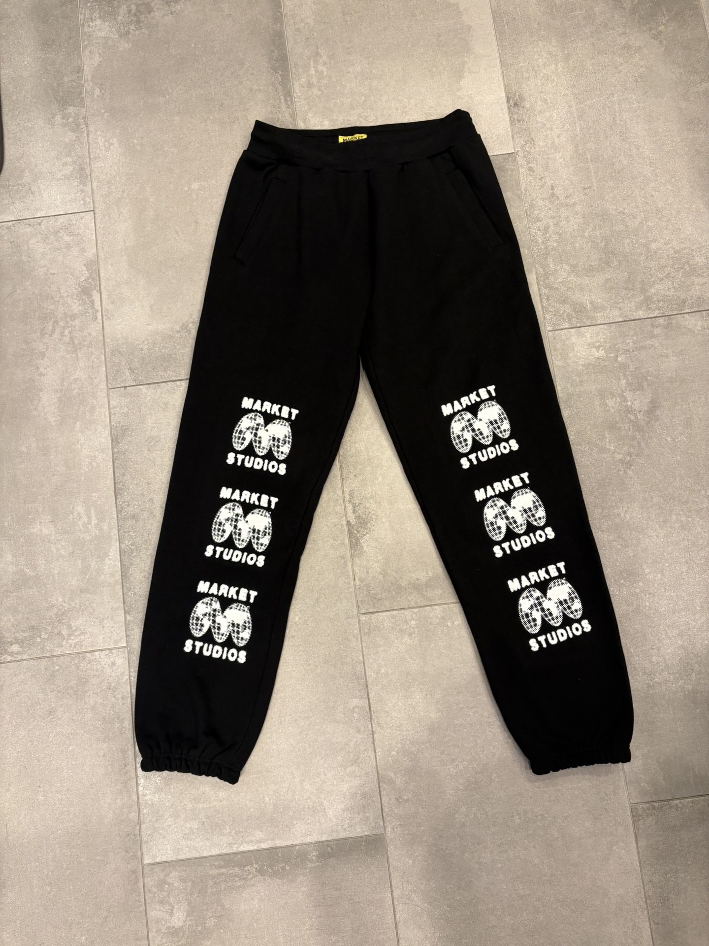 Market Studios Mens Black Large Sweatpants