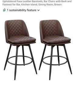2 bar stools counter height