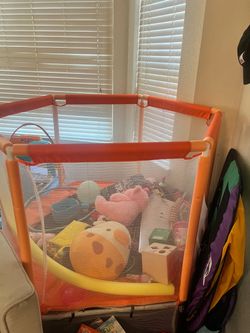 Kids trampoline   , orange  ,