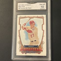 Angels Mike Trout Graded 10 Baseball Card 