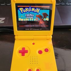 Nintendo Sp Pikachu Edition With Pokémon Firered 