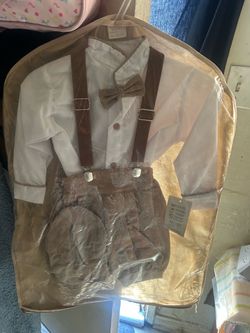 Baby Boy Formal Outfit Set with Bow Tie