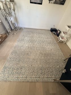 Large Blue and Tan rug