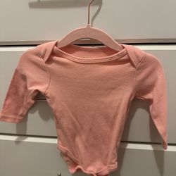 Chick Pea Pink Baby Girl Bodysuit (Size 6m)