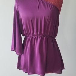 Purple One Shoulder