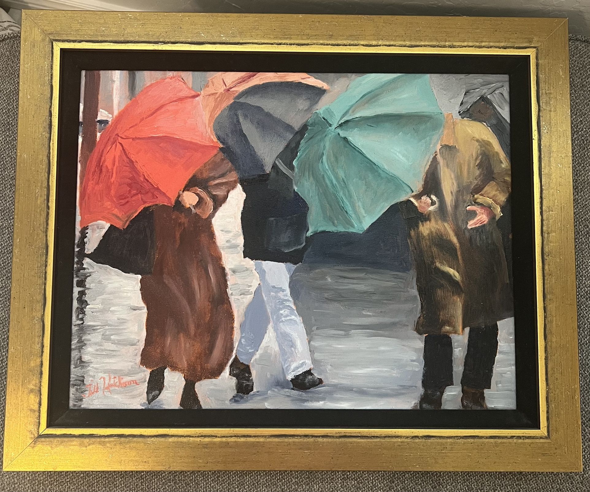 Framed Hand Painted Picture