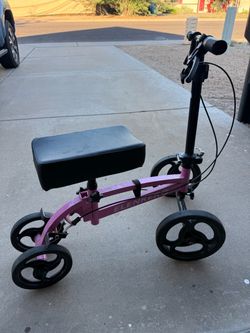 ELENKER Knee Scooter Walker Pink