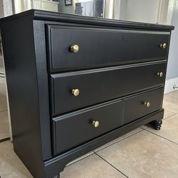 Black 3 Drawer Dresser 