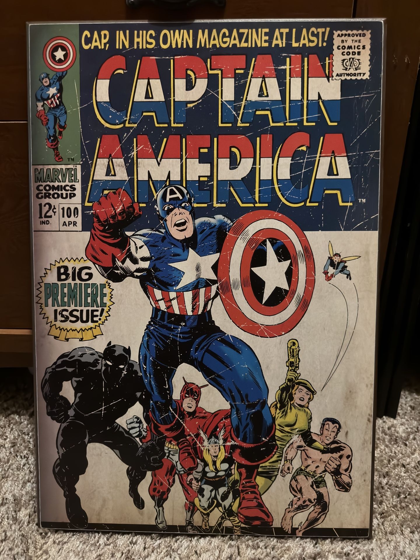 Marvel Wood Comic Wall Frames