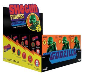 Super7 Toho Shogun Godzilla Blind Box Flat - (12 Pack) 3.75" Toho Godzilla Action Figures - Classic Movie Monster Collectibles and Retro Toys