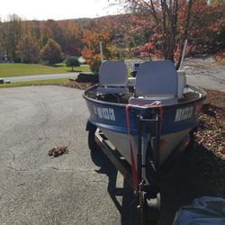 Boat - Sea King 12 feet . Riveted aluminum