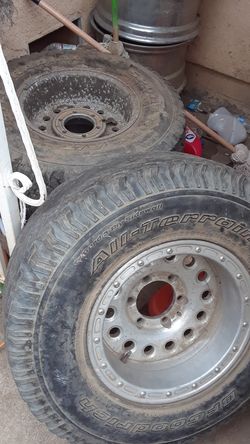 3 tires and rim
