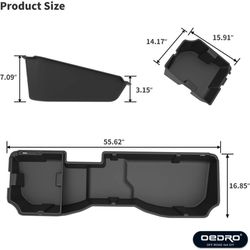 oEdRo Upgraded Rear Under Seat Storage Box Compatible with 2014-2018 C