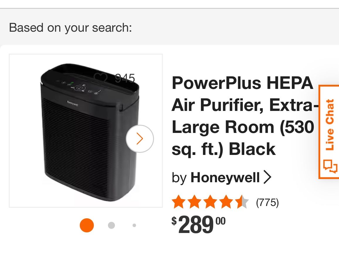 Air Purifier(HEPA) Honeywell. Barely Used For Baby’s Room